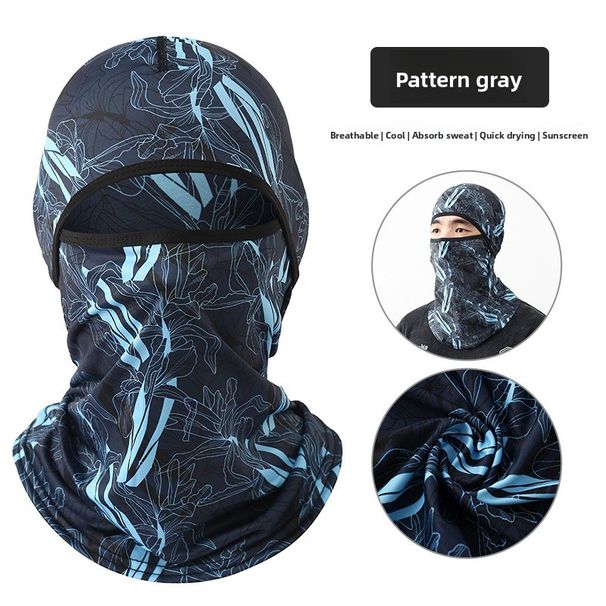 Sommer Eis Seide Sonnenschutz Maske Vollgesichts UV-Schutz Outdoor Radfahren Motorrad Kopfbedeckung Männer Atmungsaktive Fischerhut_voghion.com