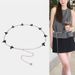 Catena per cintura da donna in metallo con strass a forma di farfalla, regolabile, decorazione per abito, ciondolo a forma di fiore di alta qualità_voghion.com