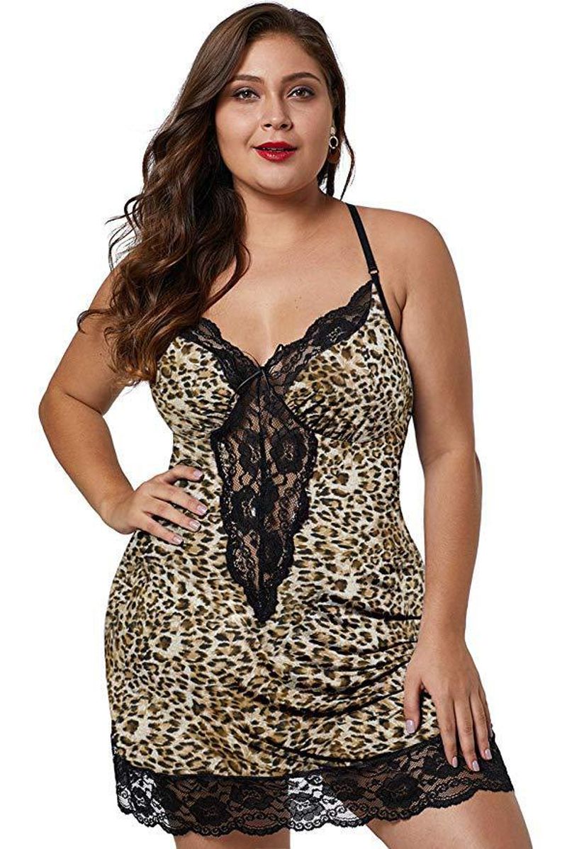 Kadın İç Giyim İç Çamaşırı Temptation Seksi Pijama Büyük Beden Gecelik Seksi_voghion.com