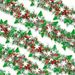 Christmas Decoration Party Garland Snowflake Safflower Supplies Ribbon_voghion.com
