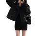 South Korea chic2023 autumn and winter new double-breasted short woolen coat women's style elegant overcoat_voghion.com