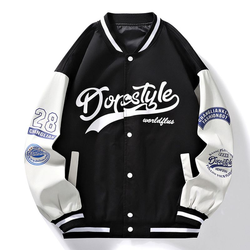 Giacca da uomo autunno inverno nuova giacca da baseball cappotto alla moda giacca casual allentata_voghion.com