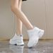 Shoes,Dad's Double Mesh Breathable Casual Sneakers,Women's Petite Height Increase_voghion.com