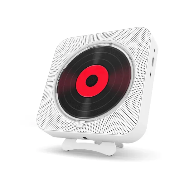 Portable CD Player Bluetooth Speaker Stereo CD Players LED Screen Wall Mountable CD Music Player with IR Remote Control FM Radio_voghion.com