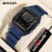 Digital Alarm Clock Watch With Multi-Function Timer, Stopwatch, LED Backlight, Waterproof 50m, Unisex Square Sports Watch For Students Professionals_voghion.com
