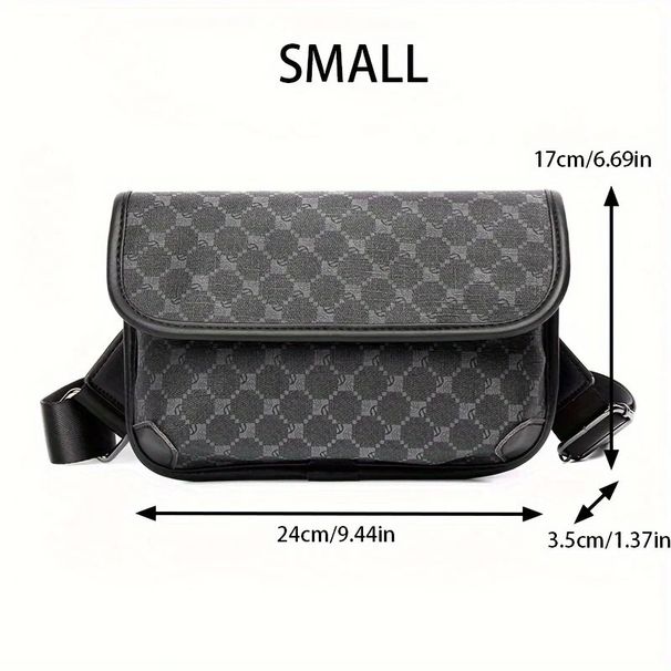 Design alla moda da uomo con stampa floreale retrò per uomo Borsa a tracolla con tracolla a tracolla per uomo_voghion.com