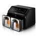 RAF EU Standard Cross-Border Dual Warehouse Large Capacity Multi-Function Pot Liner Air Fryer Double Basket Smart Touch_voghion.com