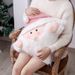 Festive Christmas Throw Pillow Covers – 3D Santa & Snowman Designs (Pink European-Style Decorative Cushion Covers, Core Not Included)_voghion.com