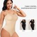Shapewear jumpsuit Band en cup sluiten taille en kruis gesp open sexy shapewear jumpsuit_voghion.com