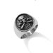Anello gotico in acciaio inossidabile con teschio per uomo e donna, gioielli in stile punk, ipoallergenico e antiossidante, design geometrico vintage_voghion.com