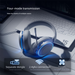 Mechanic GX60 Bluetooth Wireless Mobile Phone Quad-Mode Gaming Headphones Over-Ear Active Noise Cancelling Detachable_voghion.com