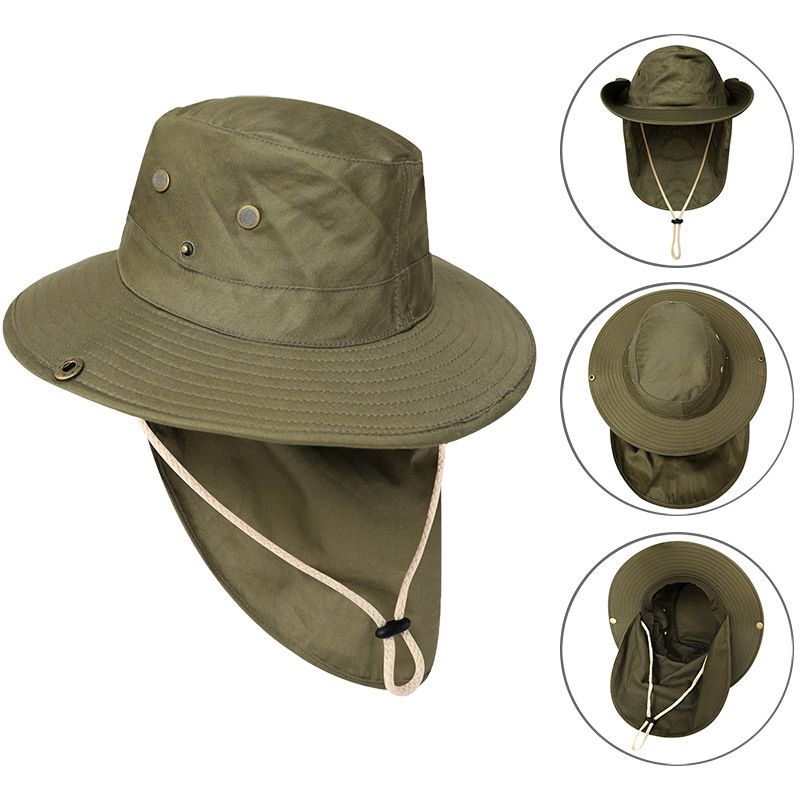 Sonnenschutz für Herren, Sommer-Sonnenschirm für den Außenbereich, UV-Schutz, Bergsteiger-Angelhut, atmungsaktiver und schnelltrocknender Sonnenhut_voghion.com