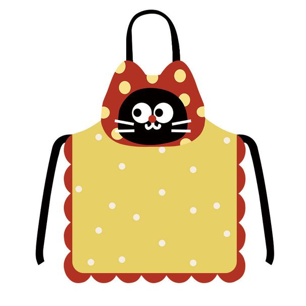 Cartoon Animal Shaped Adult Anti-Stain Sleeveless Home Fabric Kitchen Cooking Waist Apron_voghion.com