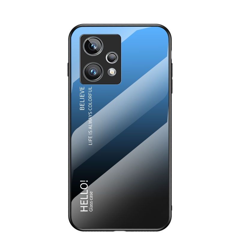 Realme – coque arrière transparente en verre trempé, étui fin résistant aux chocs, 9 Pro Plus 8 Pro 7 6 Pro 5 3 9i_voghion.com