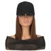 hot selling Fashion Hair Extensions Medium Long Ladies Straight Wigs Hat Patchwork Head Cover Synthetic Women Baseball Peaked Wig_voghion.com