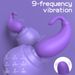 Mini-Masturbator in Auberginenform mit doppelter Stimulationspunktfunktion, wasserdicht, leicht zu transportieren, komplett aus Gummi, Vibrationsfunktion, tragbar._voghion.com