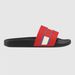 Men's Fashion Versatile Red And Green Color Block Trendy Non-Slip Soft Sole One-Word High-End Casual Slippers_voghion.com
