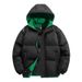 Men’s Winter Puffer Jacket –Trendy Oversized Hooded Coat With Thick Polyester Fill (Unisex Design, Zipper Closure, Water-Resistant For Cold Weather)_voghion.com
