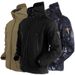 Leopard Training Shark Skin Soft Shell Tactical Jacket For Men Outdoor Military Enthusiast Windproof And Rainproof_voghion.com