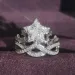 Desinger Luxu Star Rings Inlaid Zircon Shiny Silver Plated GirlS Full Diamond Pattern Brass Ring Party Jewel_voghion.com