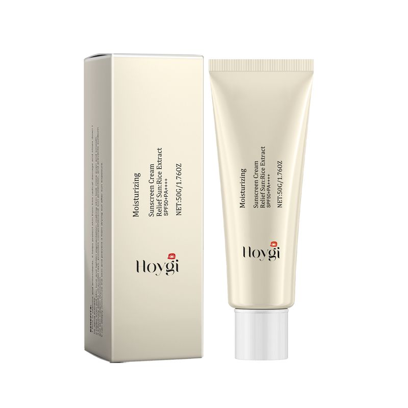 Hoygi Moisturize Sunscreen Cream Non-greasy Prevent UV Lasting Hydrating Soothing Smoothing Face Sunscreen Cream For Summer_voghion.com