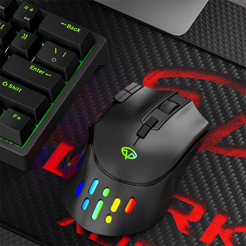 Product D Nieuwe G Draadloze gamemuis RGB Lichtknop USB-interface Geschikt voor laptop Desktop Compu ame RB esktop_voghion.com