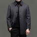 Double Sided Cashmere Coat For Men, Middle Aged Dad, Thickened Woolen Coat With Detachable Down Lining_voghion.com