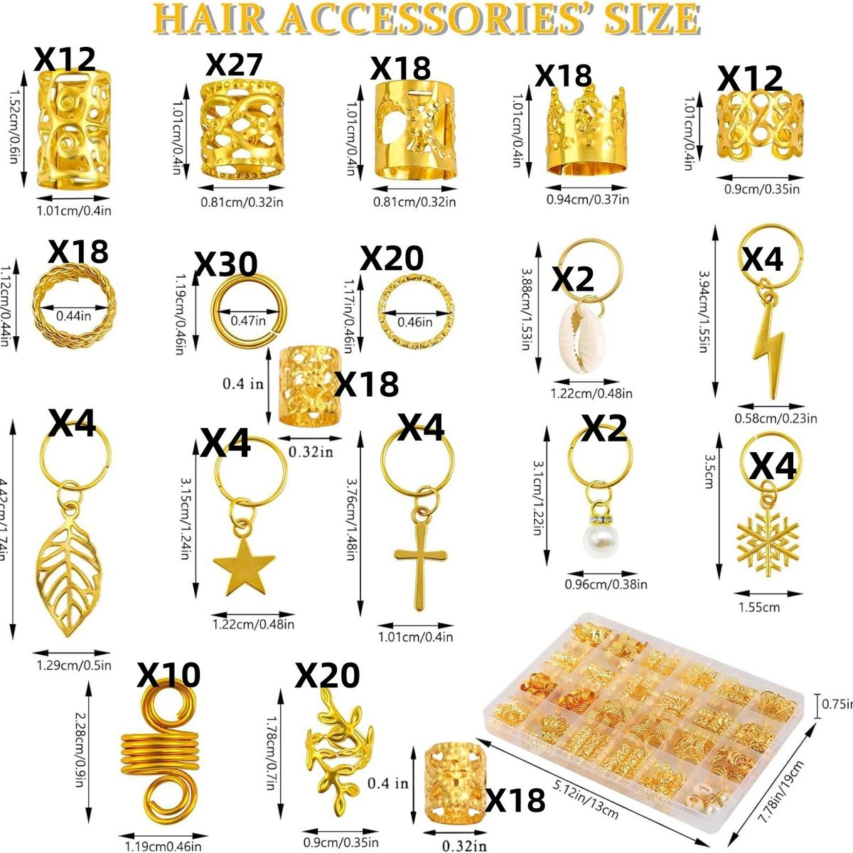 245-Piece Fashion Leaf Tassel Braiding Clips, Metal Open Bohemian Dreadlock Decor Set_voghion.com
