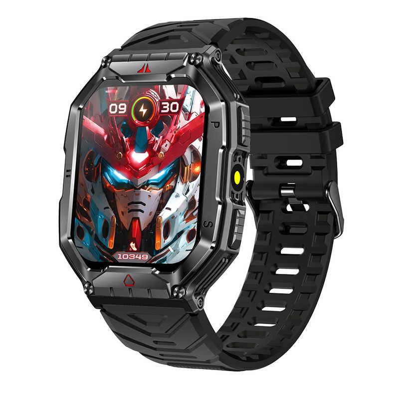 Chytré hodinky KR82 s Bluetooth hovorem, trojitým ochranným senzorem, venkovním barometrickým snímačem tepové frekvence pro muže i ženy._voghion.com