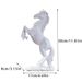 Schwebendes Pferd im europäischen Stil, Kunstharz, Bastelraum, Schreibtisch, realistische Tierdekoration, Ornament, Öffnung, Eingang, Feng Shui_voghion.com
