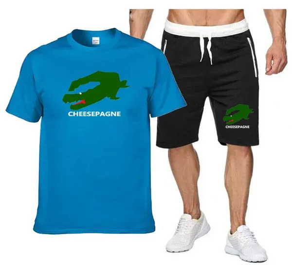 μπλουζάκι επώνυμων σχεδιαστών Αθλητικές φόρμες για τρέξιμο κοντομάνικο σορτς πόλο μπλουζάκι ανοιξιάτικο και καλοκαιρινό casual μόδα_voghion.com