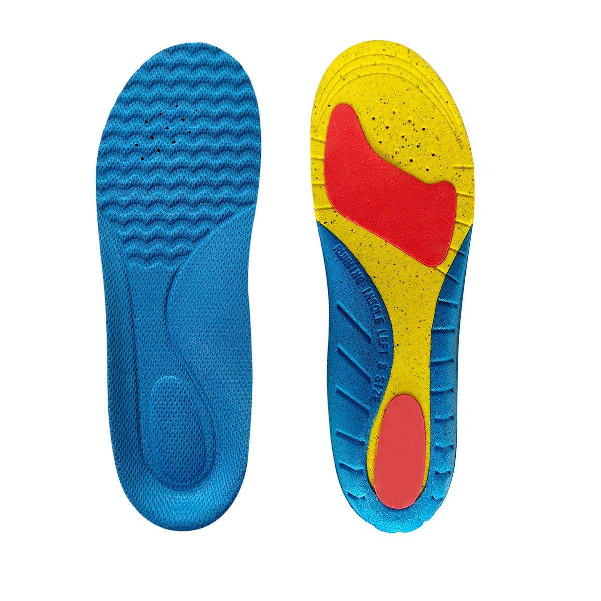 Solette in EVA traspirante a nido d'ape per basket e calcio che assorbono il sudore e gli urti_voghion.com