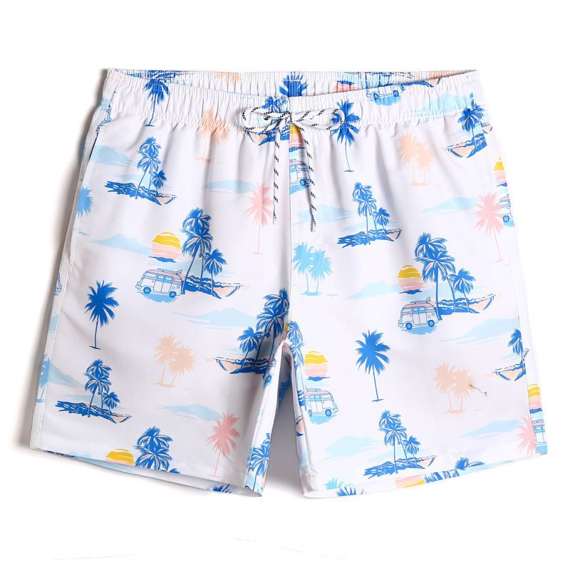 Ropa de hombre Pantalones de playa para hombre Pantalones cortos coloridos de secado rápido 3D estilo pantalones deportivos transpirables casuales que se pueden rebotar por todos lados_voghion.com