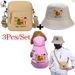 3-teiliges Set mit Taschenmütze mit Tier-Känguru-Muster und lila Sternen, weicher und warmer, bequemer Taschenhut für den Winter, geeignet für Reisen mit Haustieren im Freien, langlebige Haustierausrüstung_voghion.com
