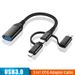 3in1 2in1 USB 3.0 OTG adapter cable suitable for iPhone 8-pin/Type C/Mini USB 3 in1 data converter suitable fo_voghion.com