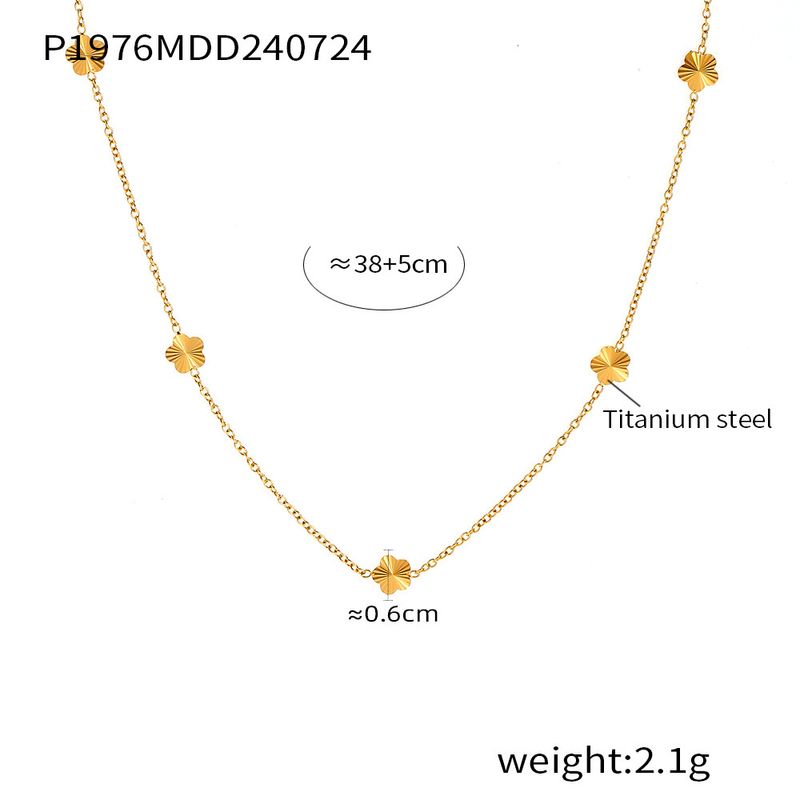 Xiao Qiao Flower Collarbone Chain Temperament Elegant Design Necklace Niche Jewelry_voghion.com