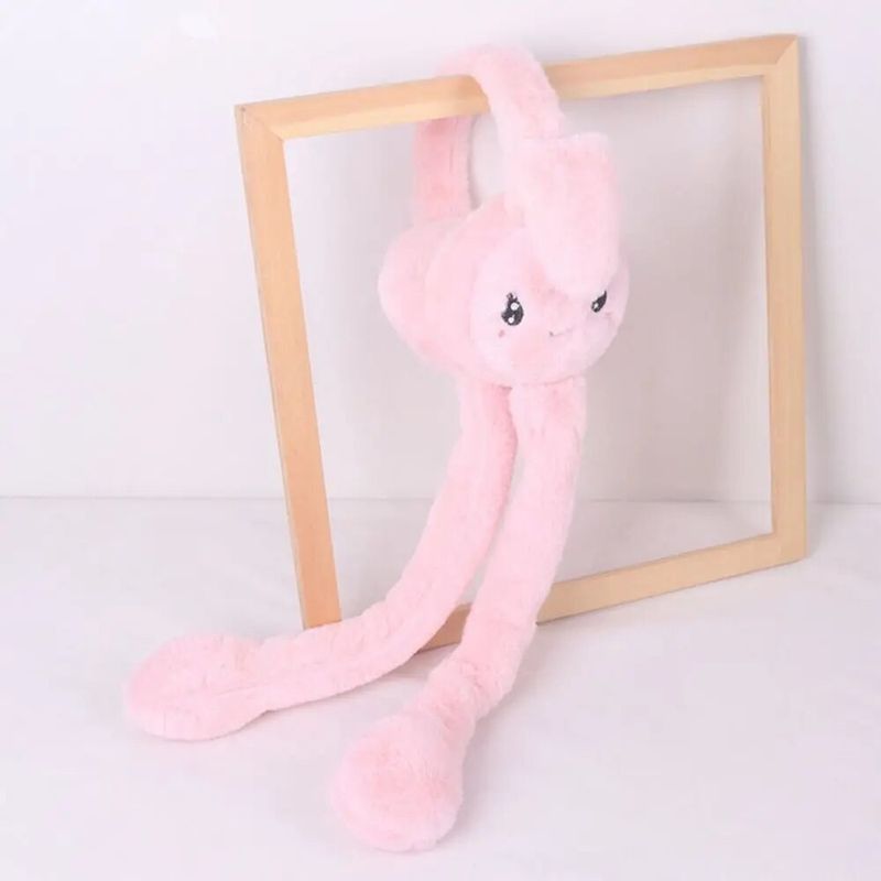 Soft Kids Adult Gifts Jumping Up Caps Student Couple Winter Plush Muf Ear Warmers Ears Protection Moving Rabbit_voghion.com