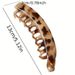 Vlasové šperky Jednoduchá vertikální banánová sponka Temperamentní sponka do culíku Módní vlasové doplňky_voghion.com