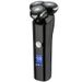 Electric Shaver – Triple Floating Heads, LED Power Display, IPX7 Waterproof, Rechargeable & Corded (Black, ABS Eco-Material)_voghion.com