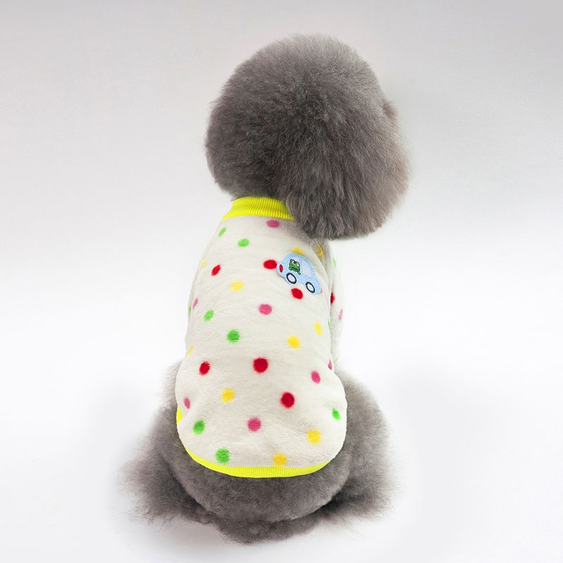 Pet dog cat clothing, new autumn/winter 2019 pet pajamas, plush jackets_voghion.com