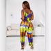 loose tie-dye suspenders casual large size jumpsuit_voghion.com