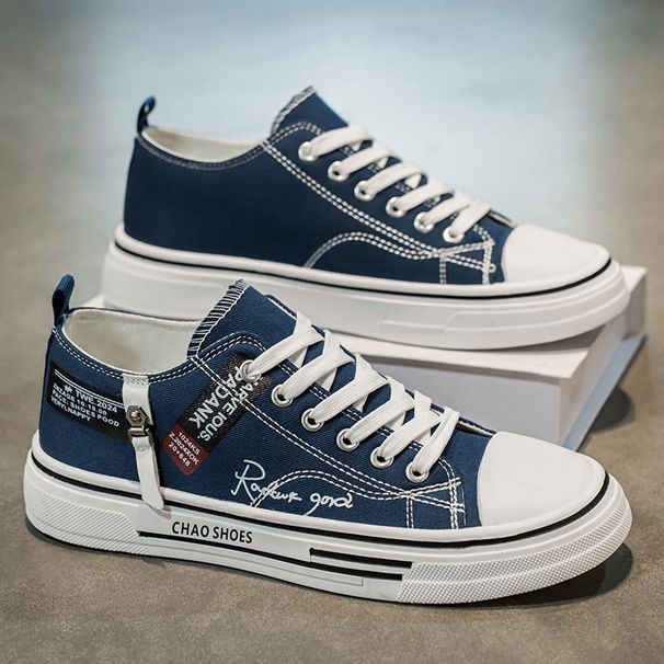 Klassische Canvas-Sneaker für Herren – Atmungsaktive Freizeitschuhe mit runder Spitze und Gummisohle für Frühling und Sommer, klassische Stoffschuhe, leichte Schuhe mit weicher Sohle_voghion.com