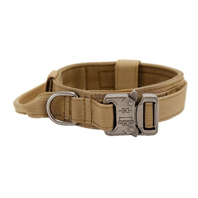 Dog Collar, Adjustable Training Nylon Dog Collar With Control Handle M_voghion.com