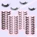 Wimpernset 10 Paar Falsche Wimpern, Dicker Dreidimensionaler Schwung, Natürlicher Sitz, Künstliche Wimpern_voghion.com