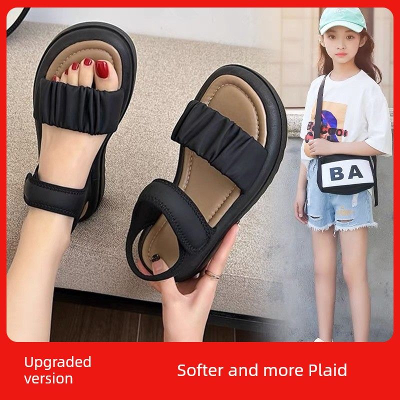 Girl 2025 New Arrival Kids Casual Beach Shoes Girls Soft Bottom Princess Sandals Children's Summer_voghion.com