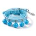 New Cute Solid Color Cat Accessories Teddy Pet Bell Collar Leash Set_voghion.com