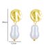 French shaped pearl earrings vintage fashion exaggerated earrings pearl earrings women_voghion.com