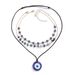 Unisex Perlen Teufelsauge Türkis Anhänger Schlüsselbein Kette Damen Wachsfaden Halskette Schmuck_voghion.com