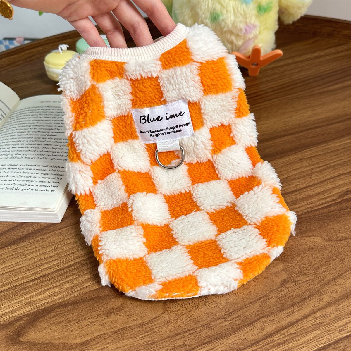 Warme Haustier Hund Katze Plüsch Weste Kleidung für kleine und mittelgroße Hunde Universal_voghion.com