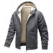 Men's Clothing Men's Sherpa Fleece Hoodie - Winter Warm Zip-Up Jacket (4 Colors, S-3XL)_voghion.com